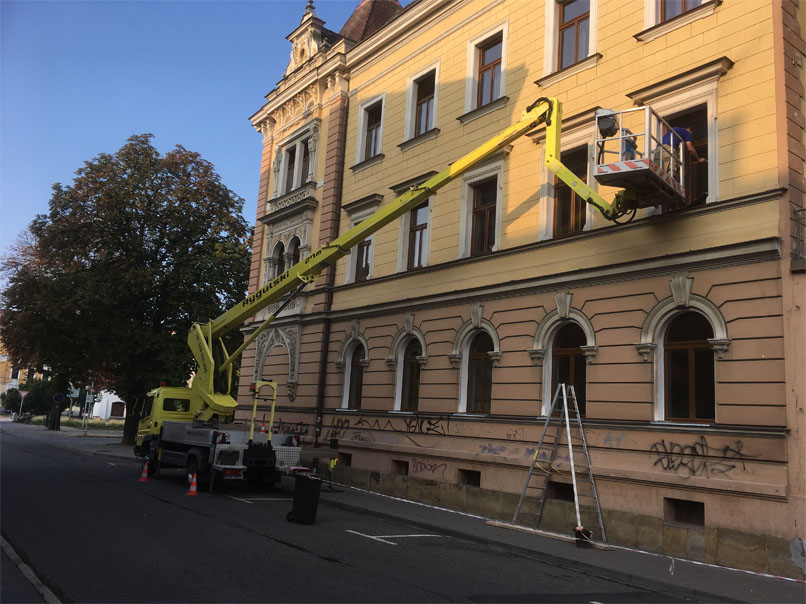 Plošina Ruthmann Steiger T270 Natírání oken