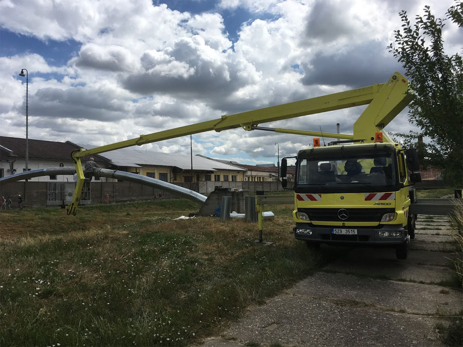 Plošina Ruthmann Steiger T270 Oprava trubky